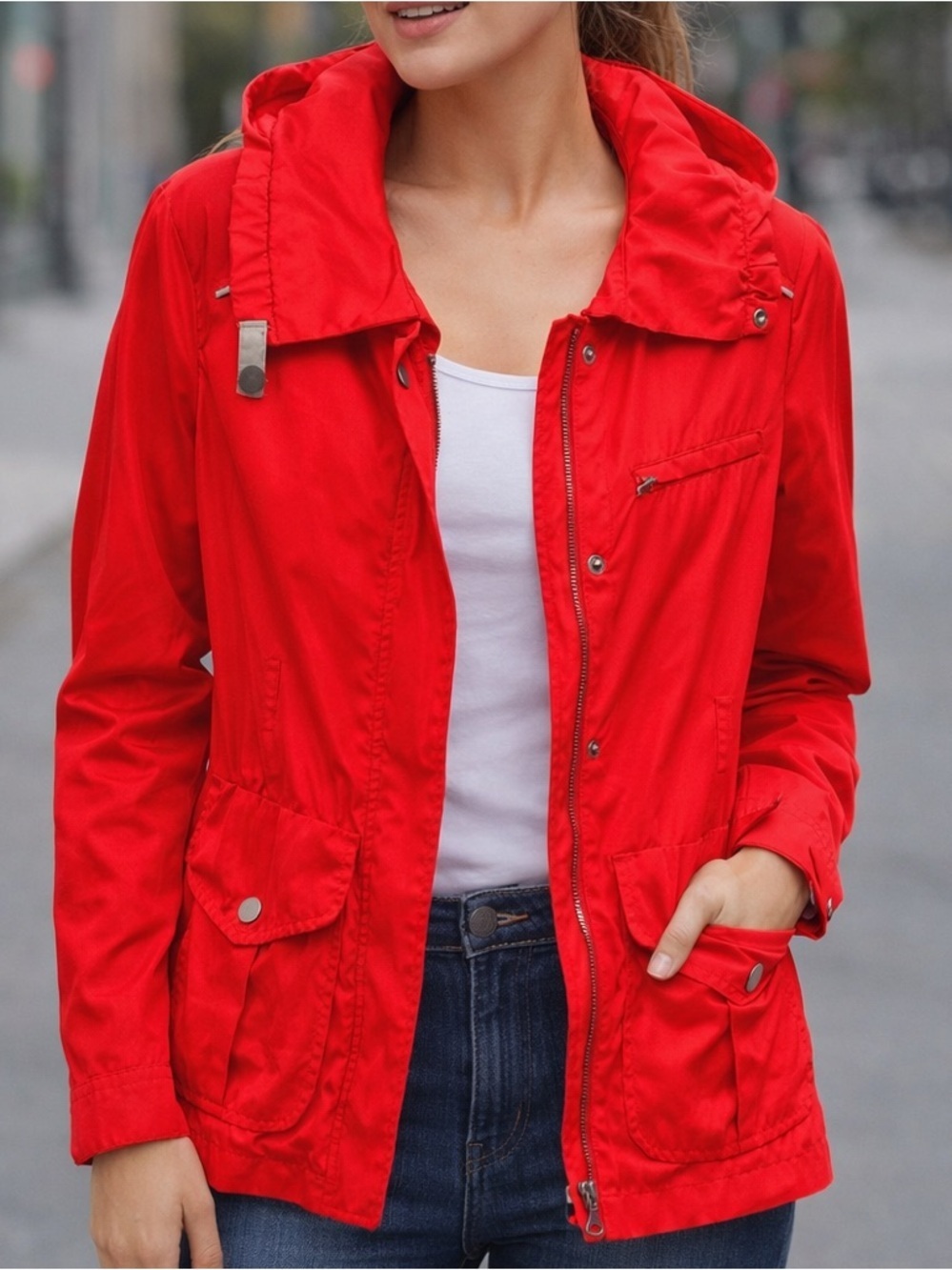 Women’s Lightweight Red Jacket